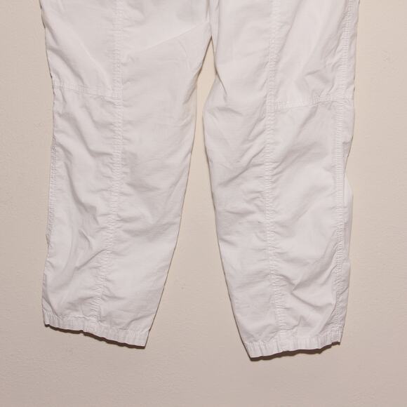Chico's White Hiking Style pants Cropped Cotton Blend Size 2 (12) - Picture 7 of 8